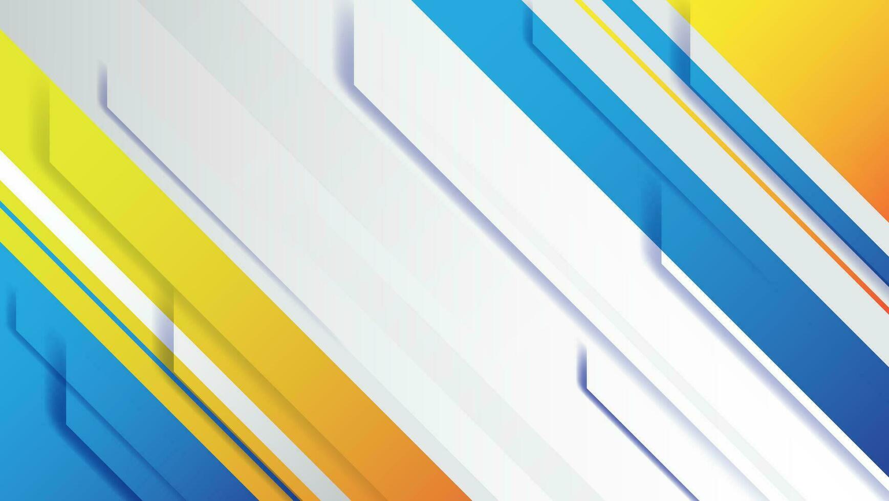 abstract background with diagonal stripes in blue and orange color. vector illustration
