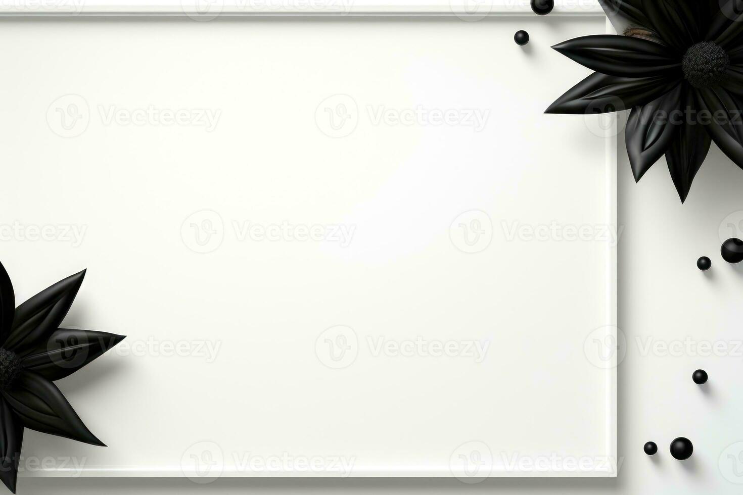Black Friday promotion poster with white background. Generative AI photo