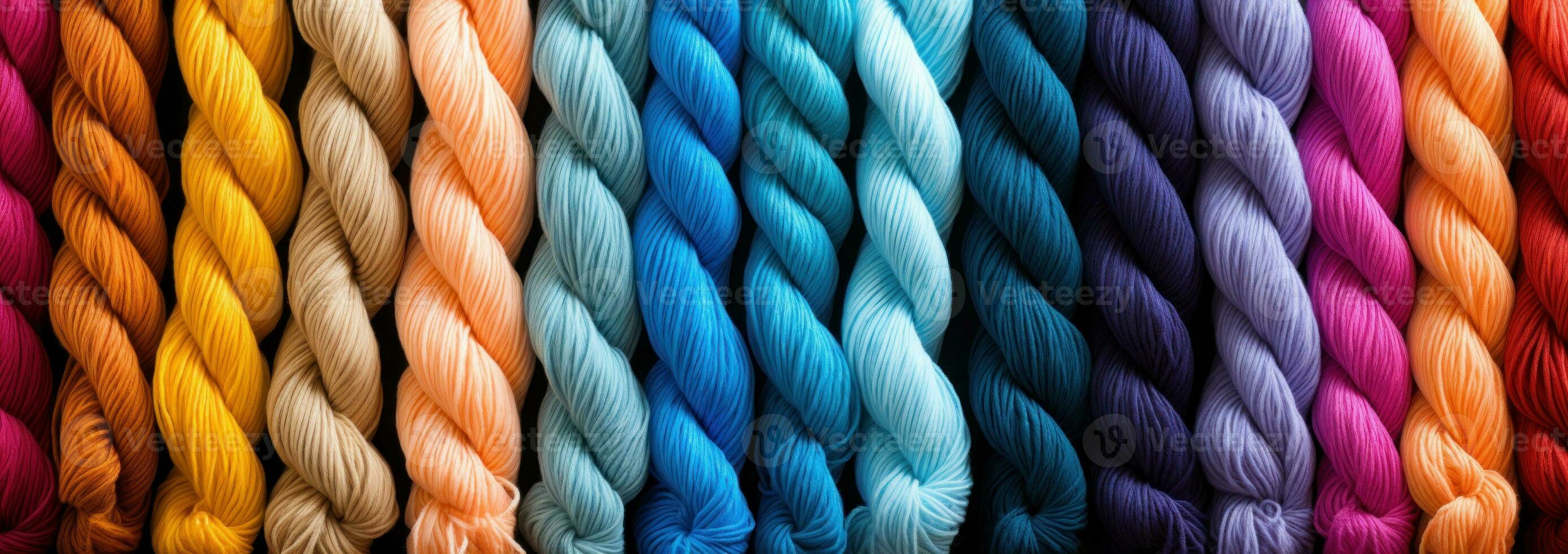 Texture an abstract to use for cotton yarns quality comparison. Generative AI photo
