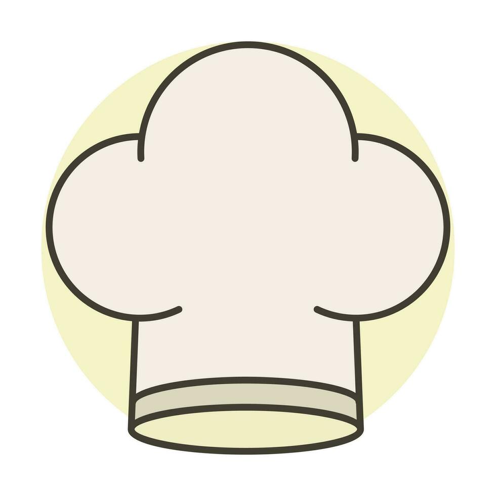 cocinero sombrero. Cocinando gorra icono vector ilustración