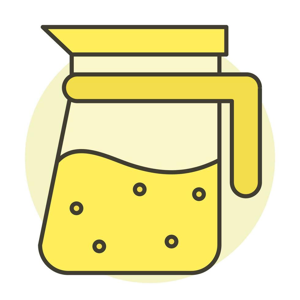 jugo jarra envase icono logo vector ilustración