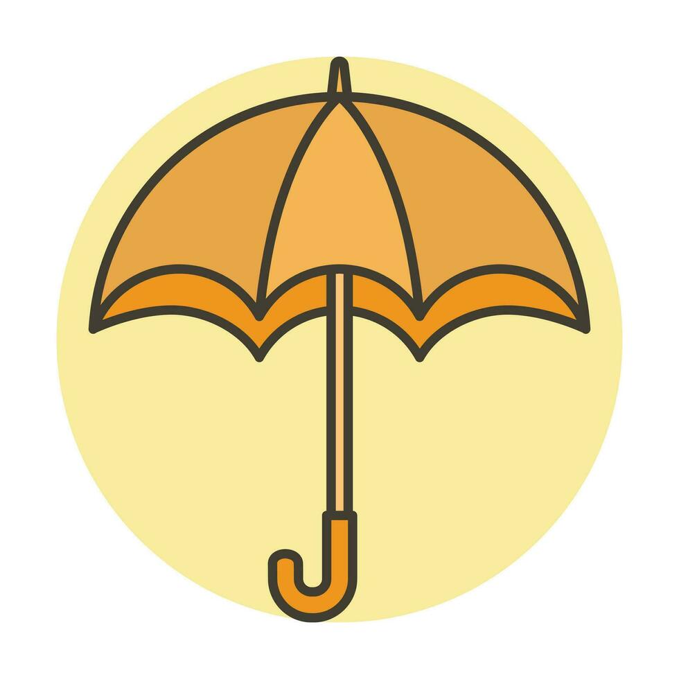 Umbrella Rain protection Icon Vector Illustration