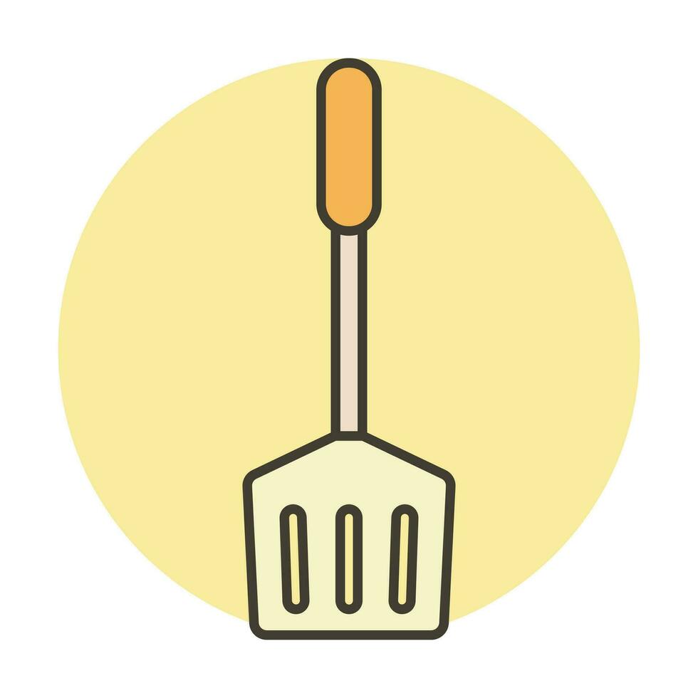 Spatula Kitchenware. Cooking Tool Icon Vector Illustration