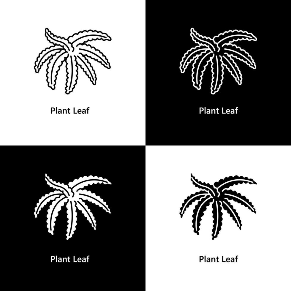 Plant Leaf Natural. Plants and Flowers Icon Logo Illustration vector