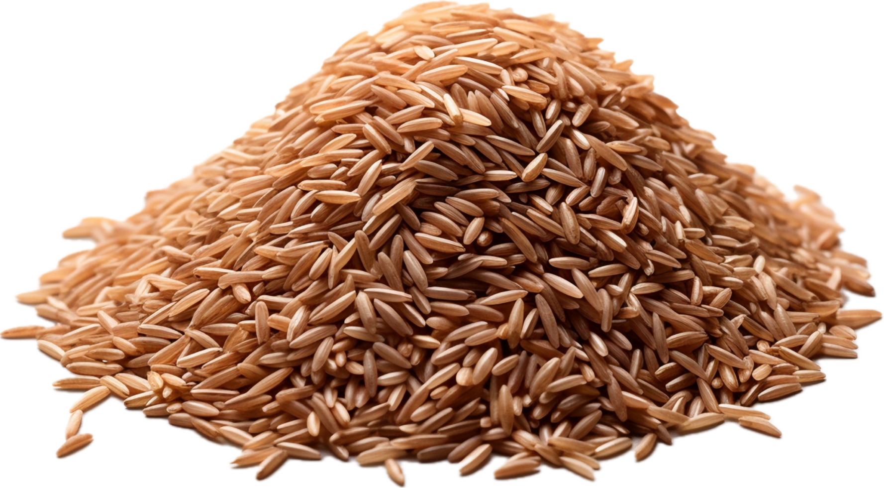 Brown rice png with AI generated.