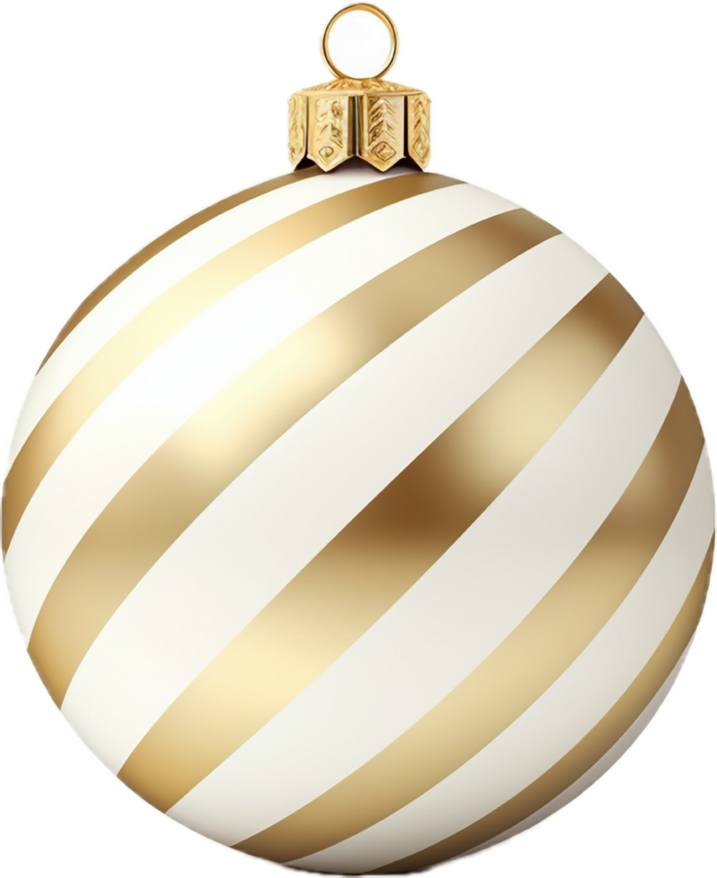 Christmas ball png with AI generated.