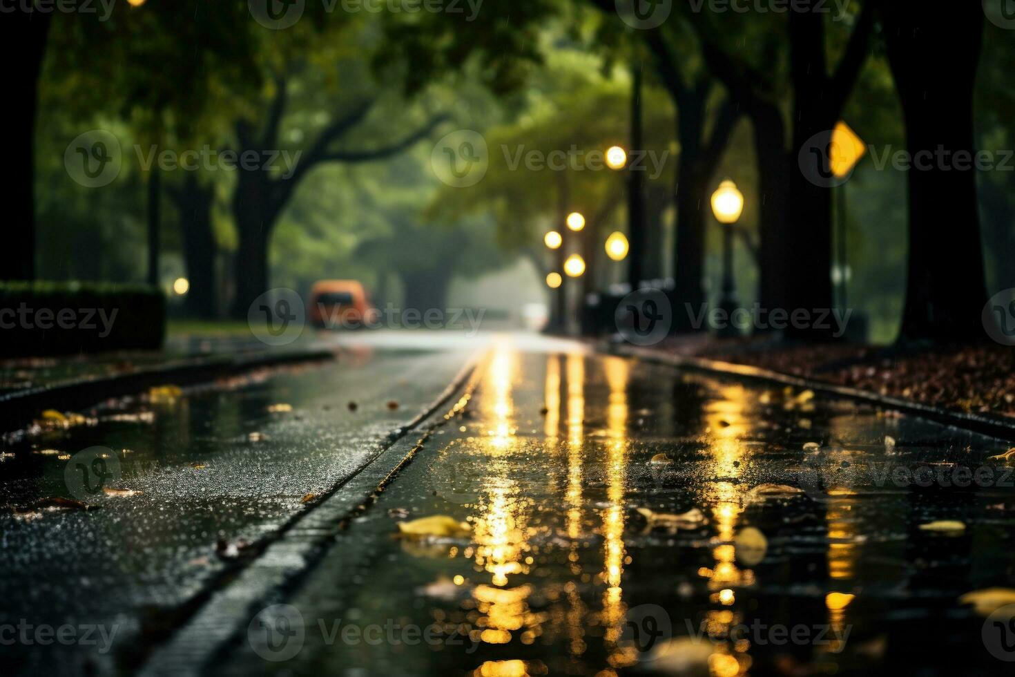 Drizzle Rainy day in autumn background and wallpaper. Generative AI  33647115 Stock Photo at Vecteezy