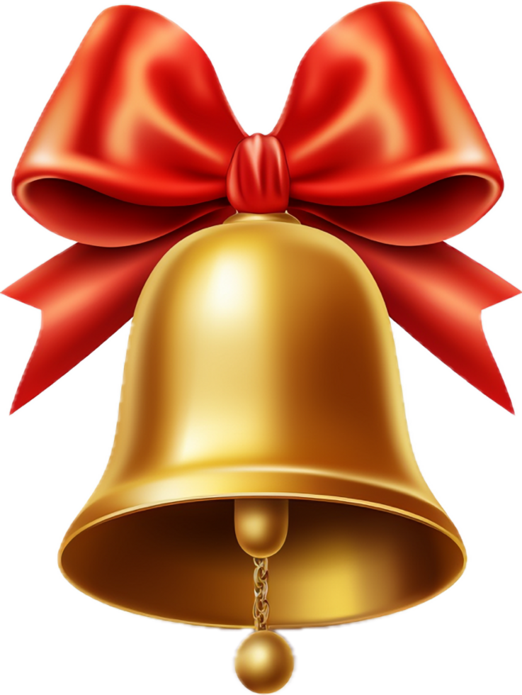 Christmas bell png with AI generated. 33647309 PNG