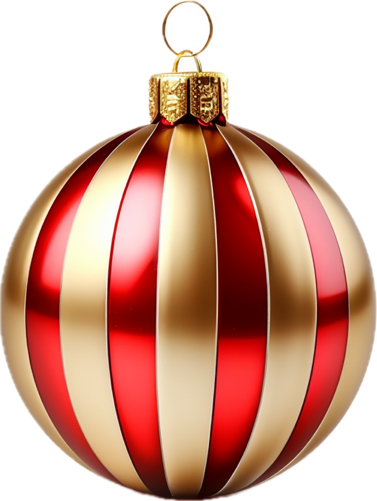 Christmas ball png with AI generated.