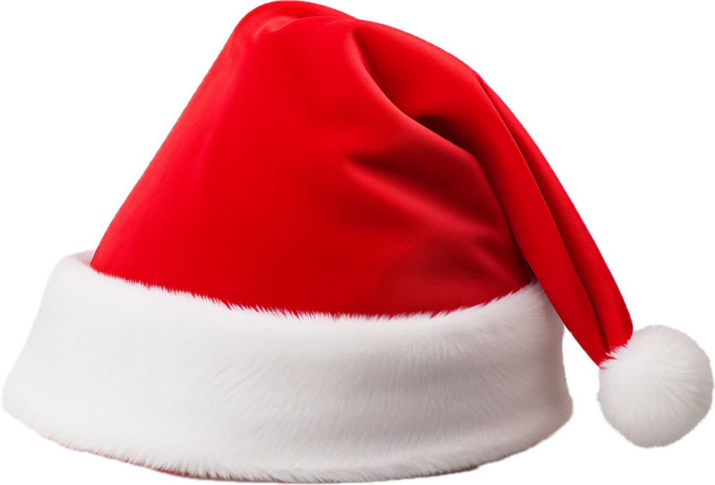 Santa hat png with AI generated.