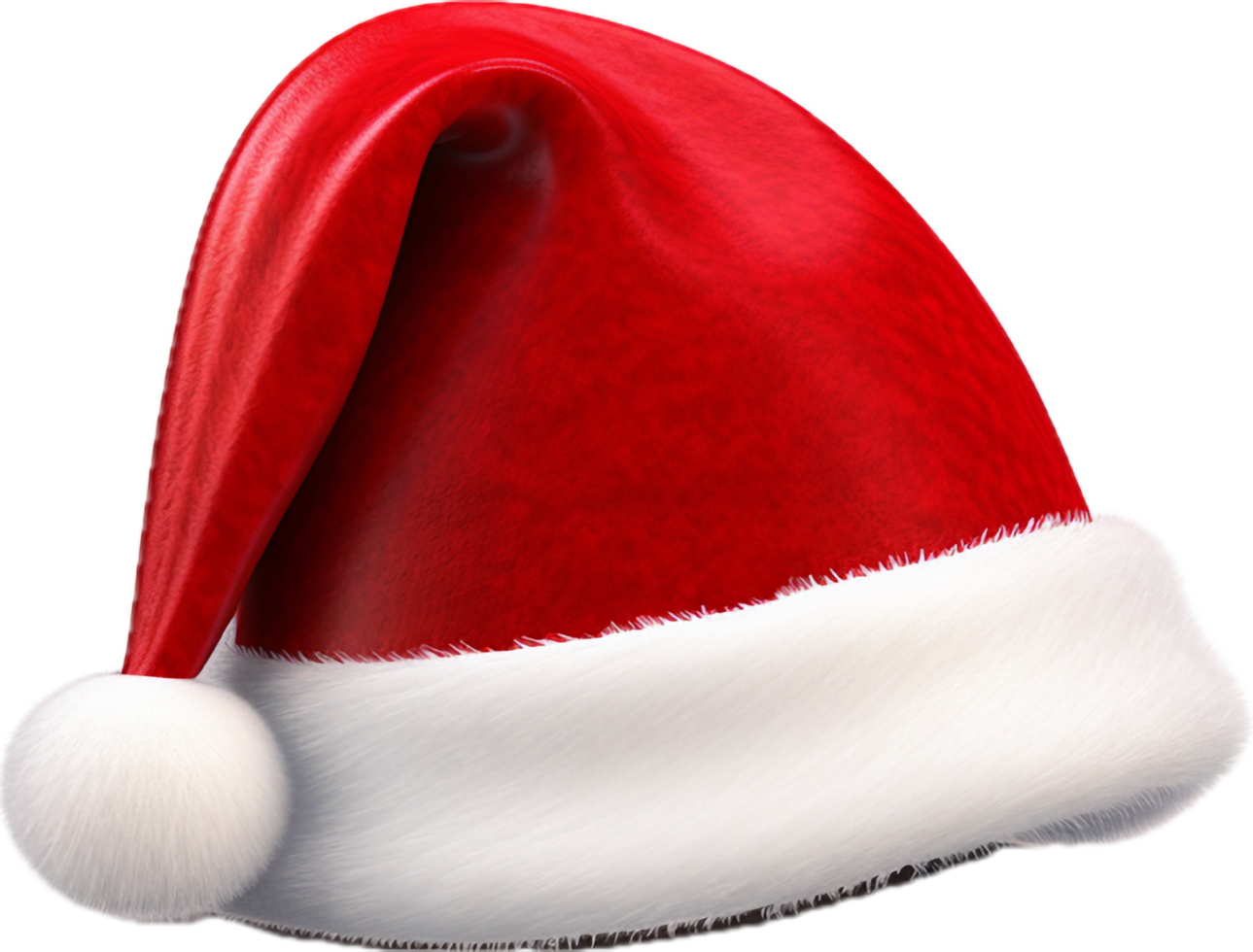 Santa hat png with AI generated.