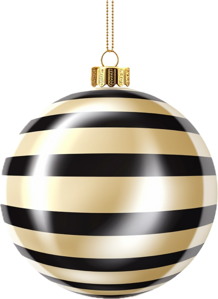 Christmas ball png with AI generated.