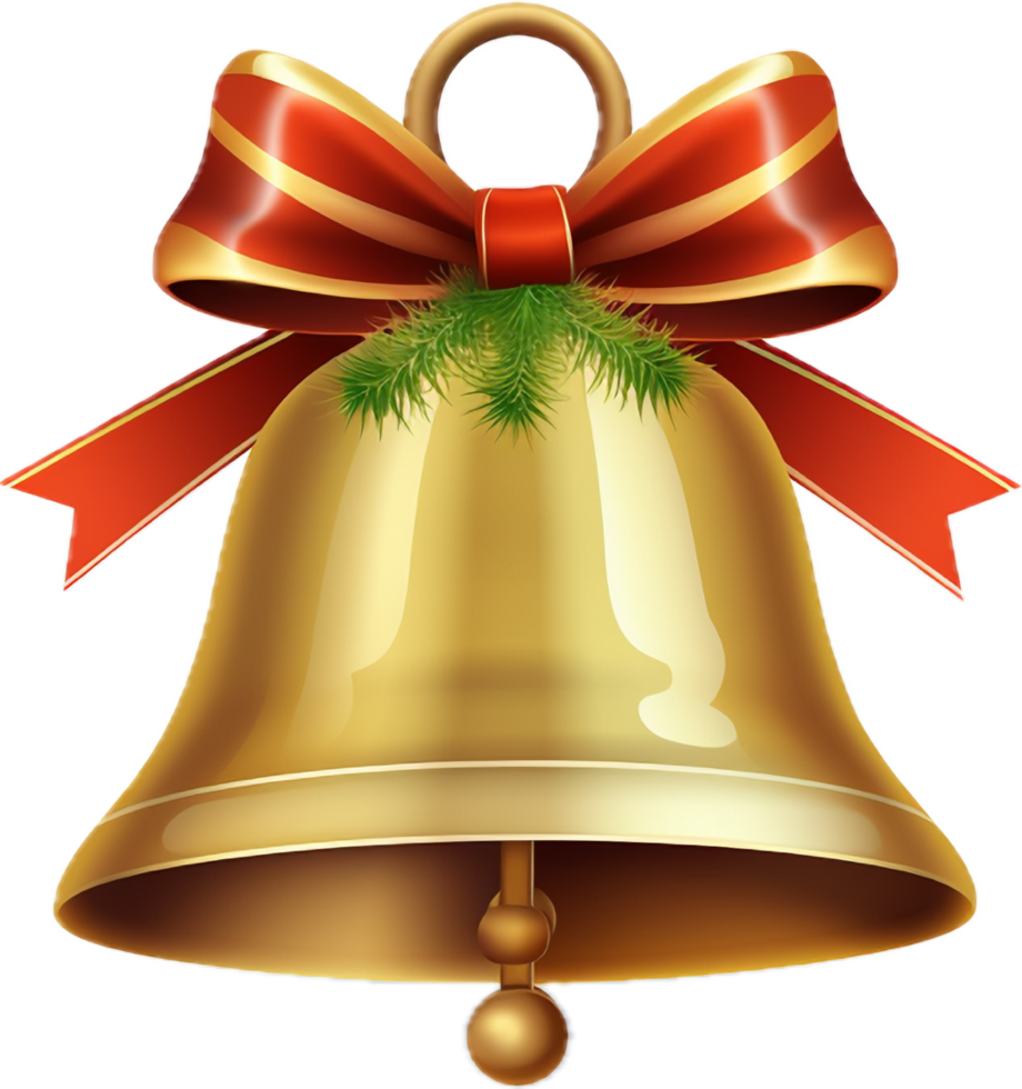 Christmas bell png with AI generated. 33647456 PNG