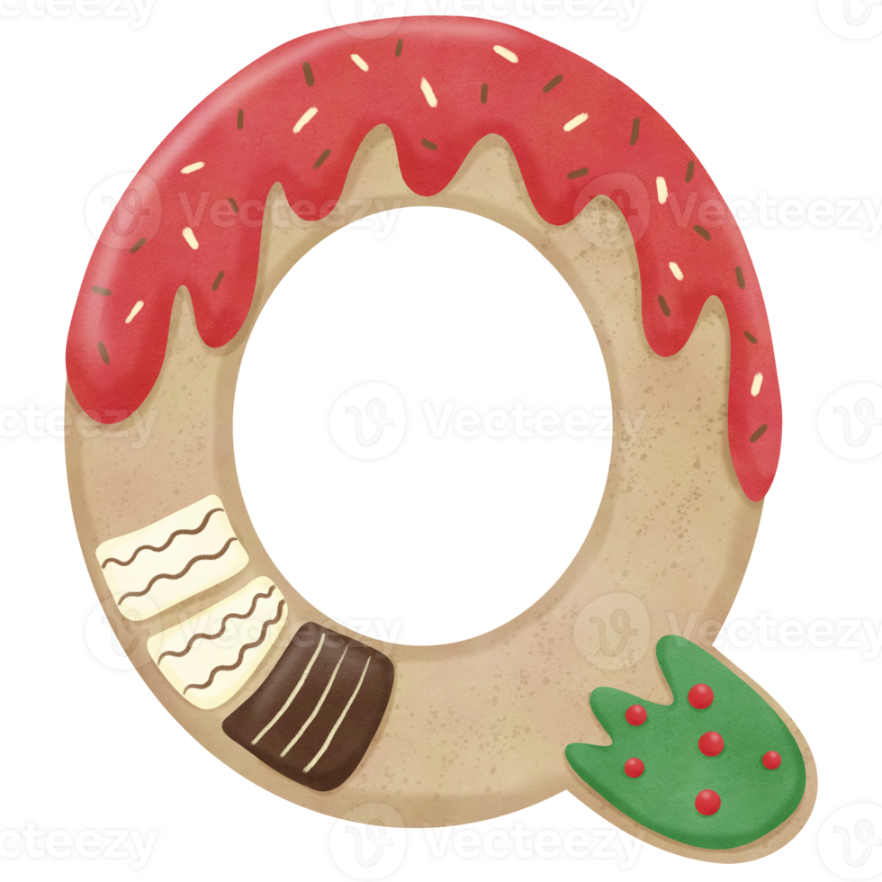 Christmas cookies letter png
