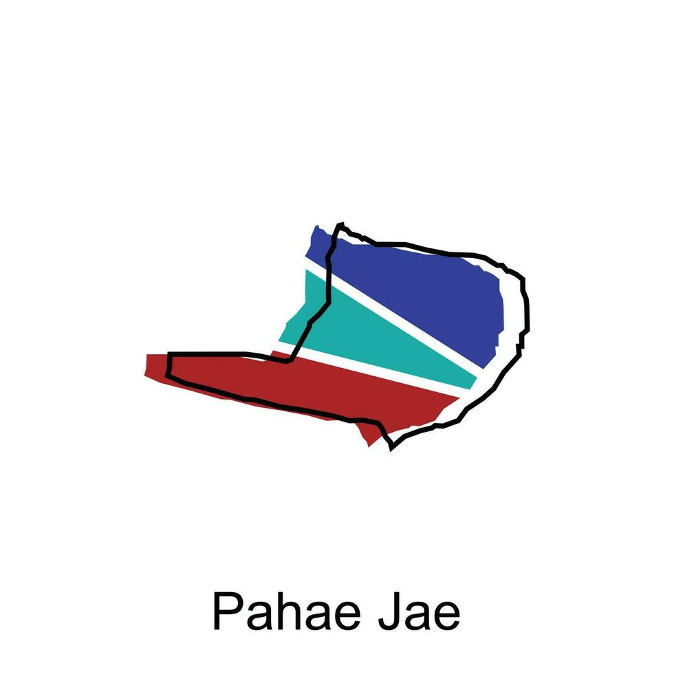 mapa ciudad de pahae jae ilustración diseño, mundo mapa internacional vector plantilla, adecuado para tu empresa