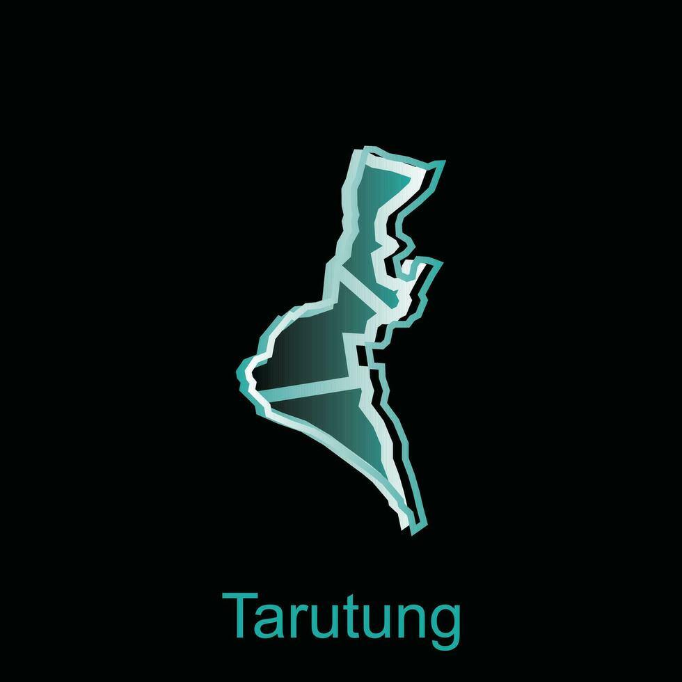 Map City of Tarutung illustration design, World Map International vector template, suitable for your company