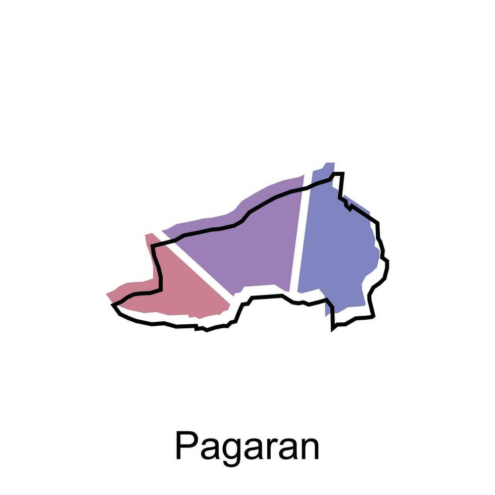 Map City of Pagaran illustration design, World Map International vector template, suitable for your company