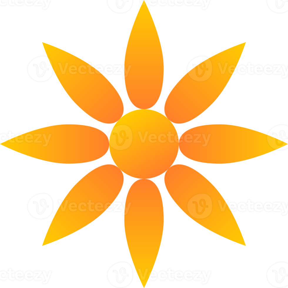 Blooming flower icon png