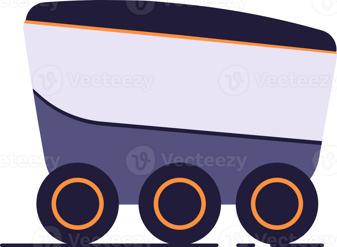 Robotic delivery carrier. Auto vehicle  to carry packages. Service. No contact. Innovative technologies. PNG. Auto vehicle. png