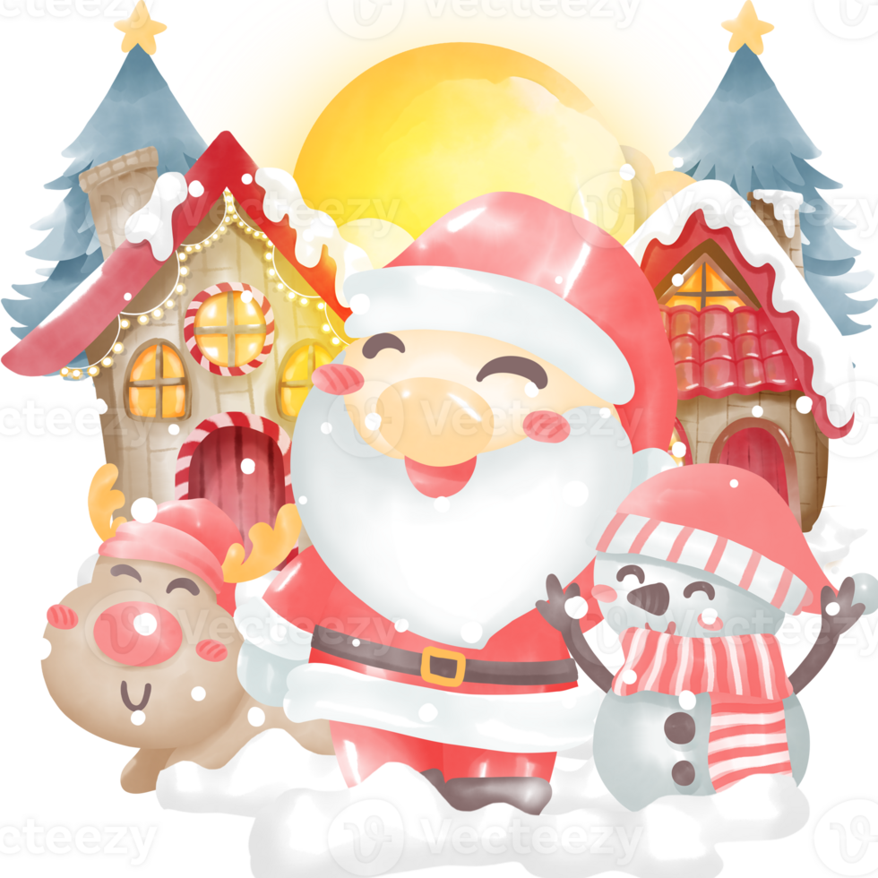 Merry christmas and happy new year elements png