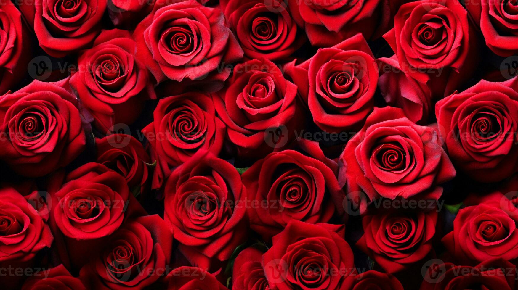 red roses background for decoration. generative AI photo