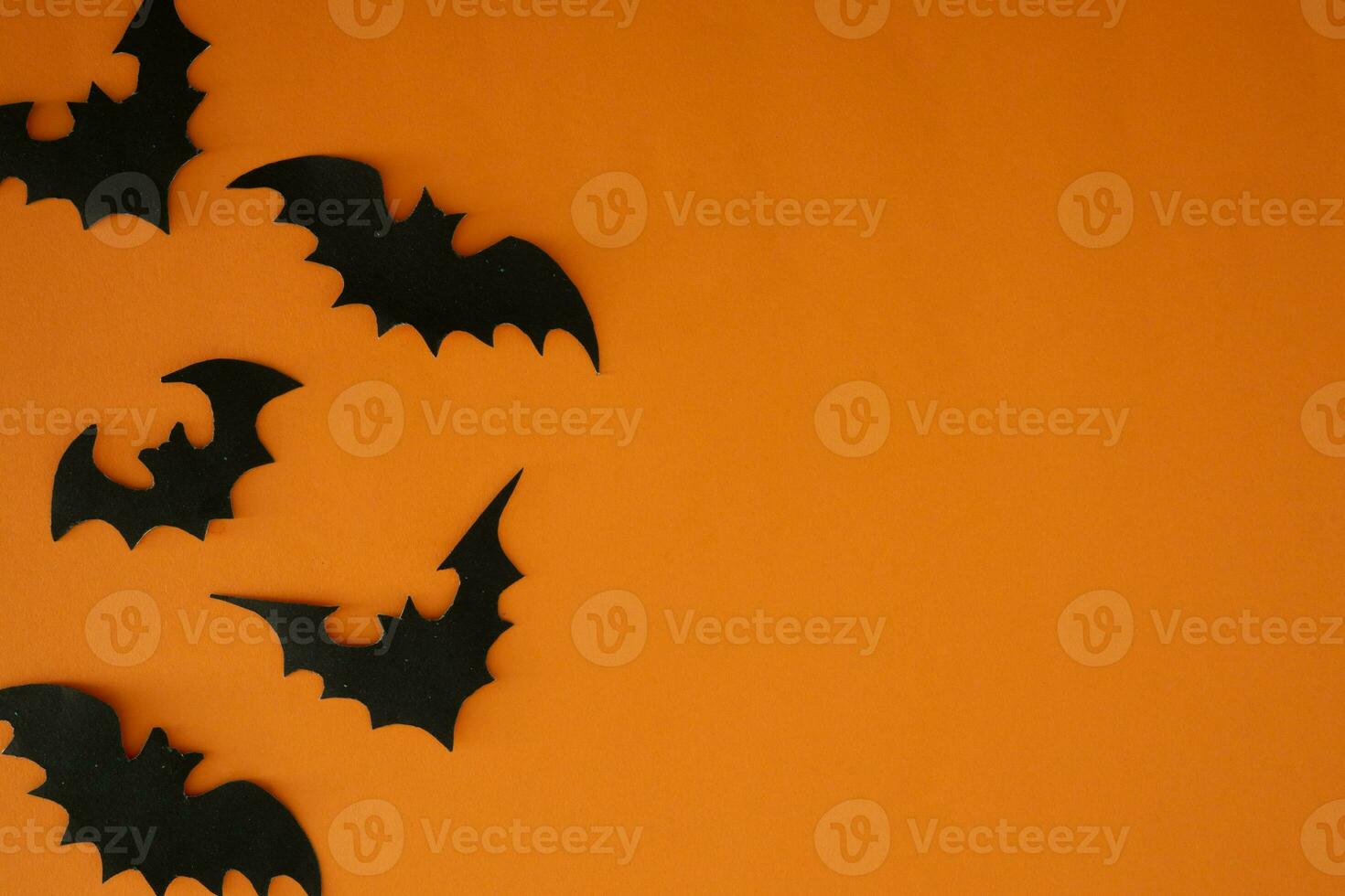 halloween bat paper cut background copy space photo