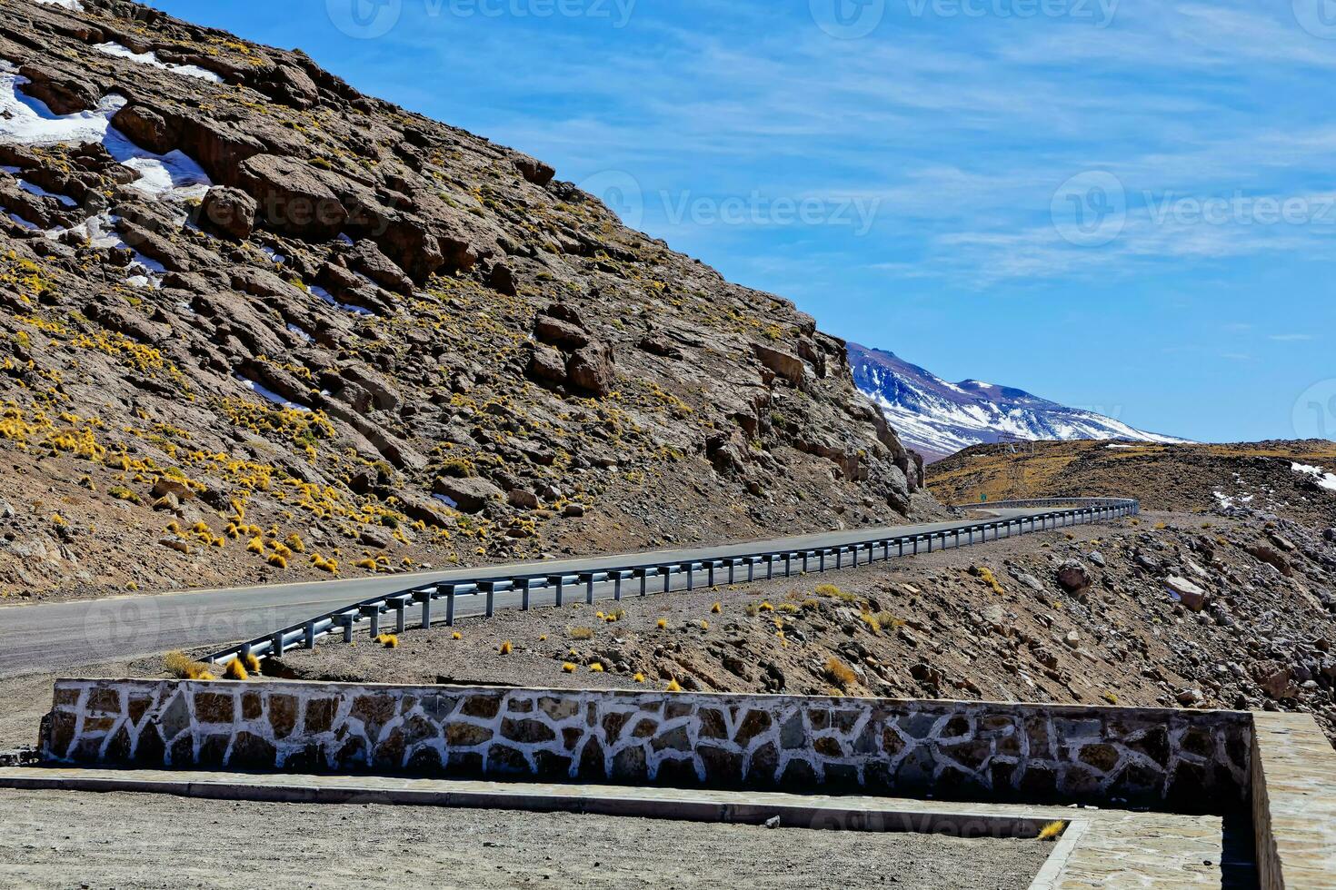 Landscapes on the way to the Altiplanic Lagoons in the Atacama Desert - San Pedro de Atacama - Chile photo