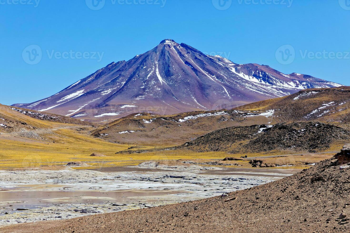 Landscapes on the way to the Altiplanic Lagoons in the Atacama Desert - San Pedro de Atacama - Chile photo