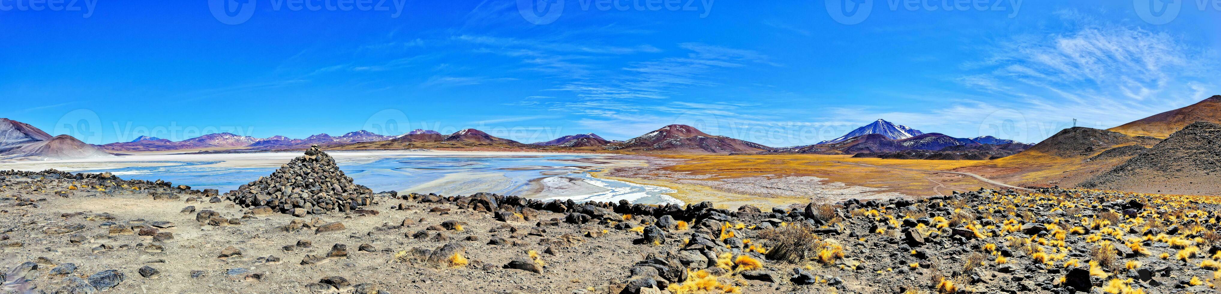 Salar de Aguas Calientes Viewpoint - Atacama Desert - San Pedro de Atacama. photo