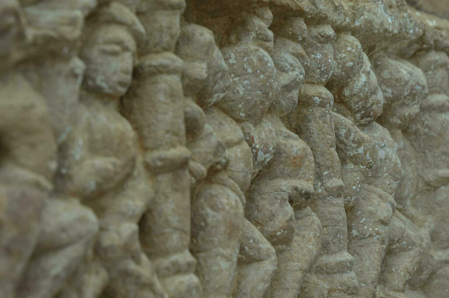 Stone cutting wall decorated female status in the wall photo