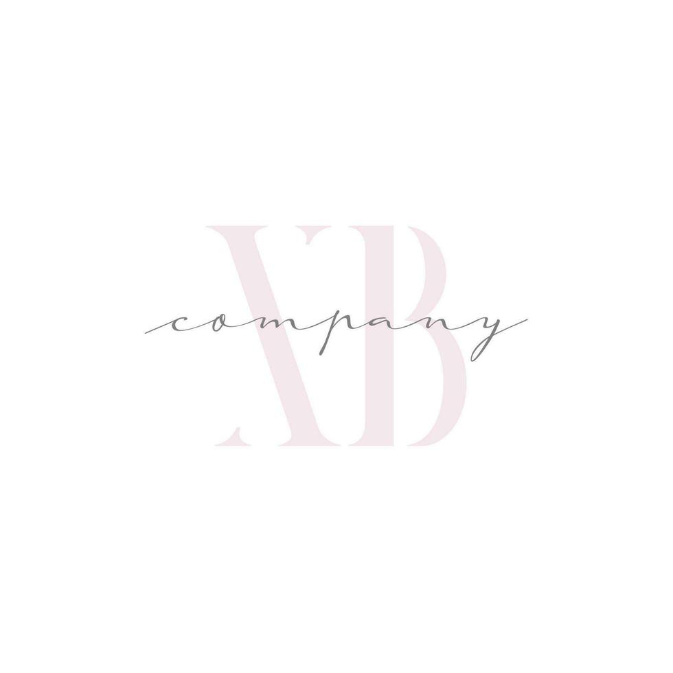 XB Beauty Initial Template Vector Design