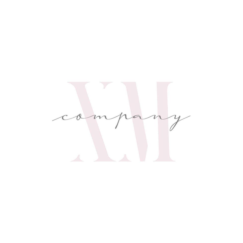 XM Beauty Initial Template Vector Design