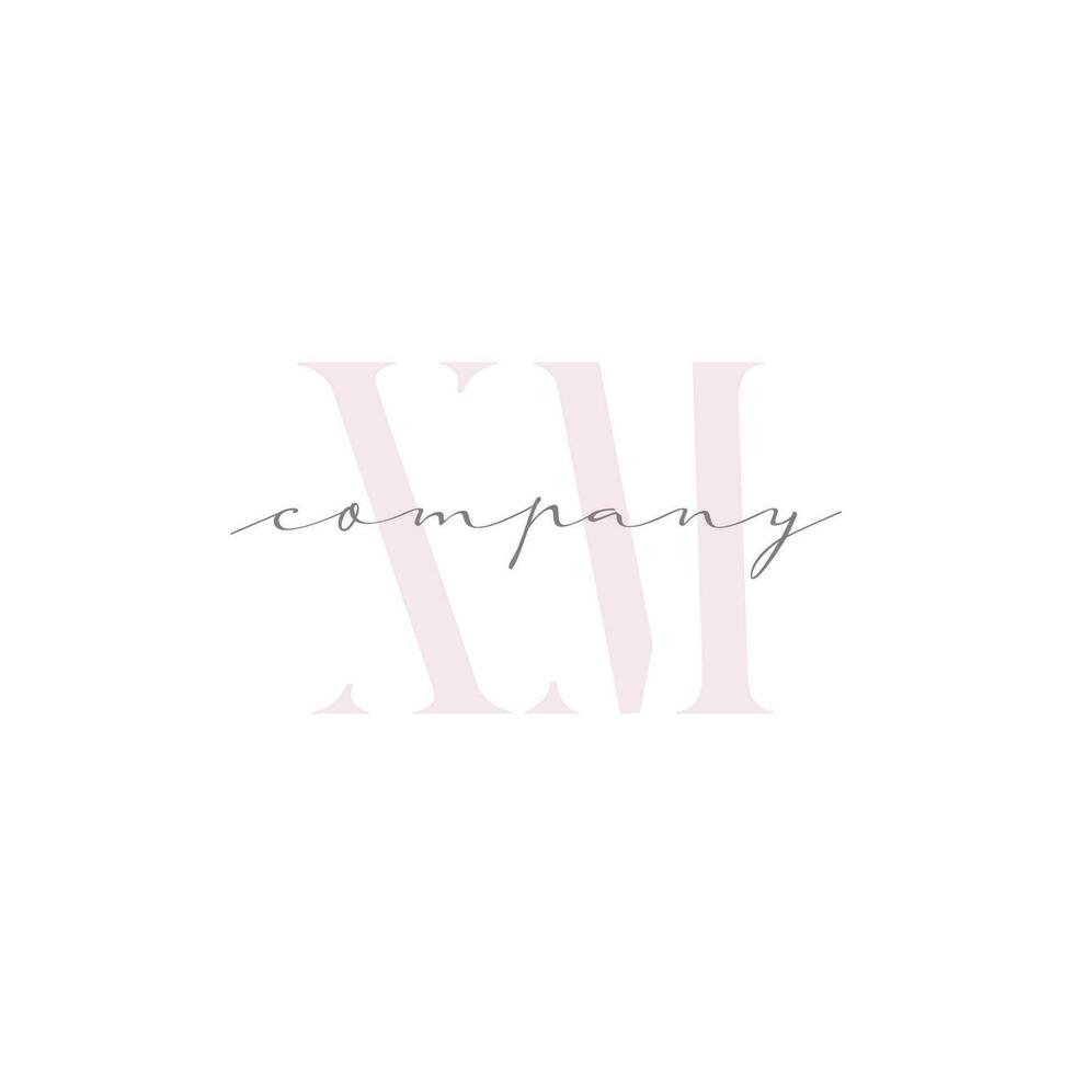 XM Beauty Initial Template Vector Design