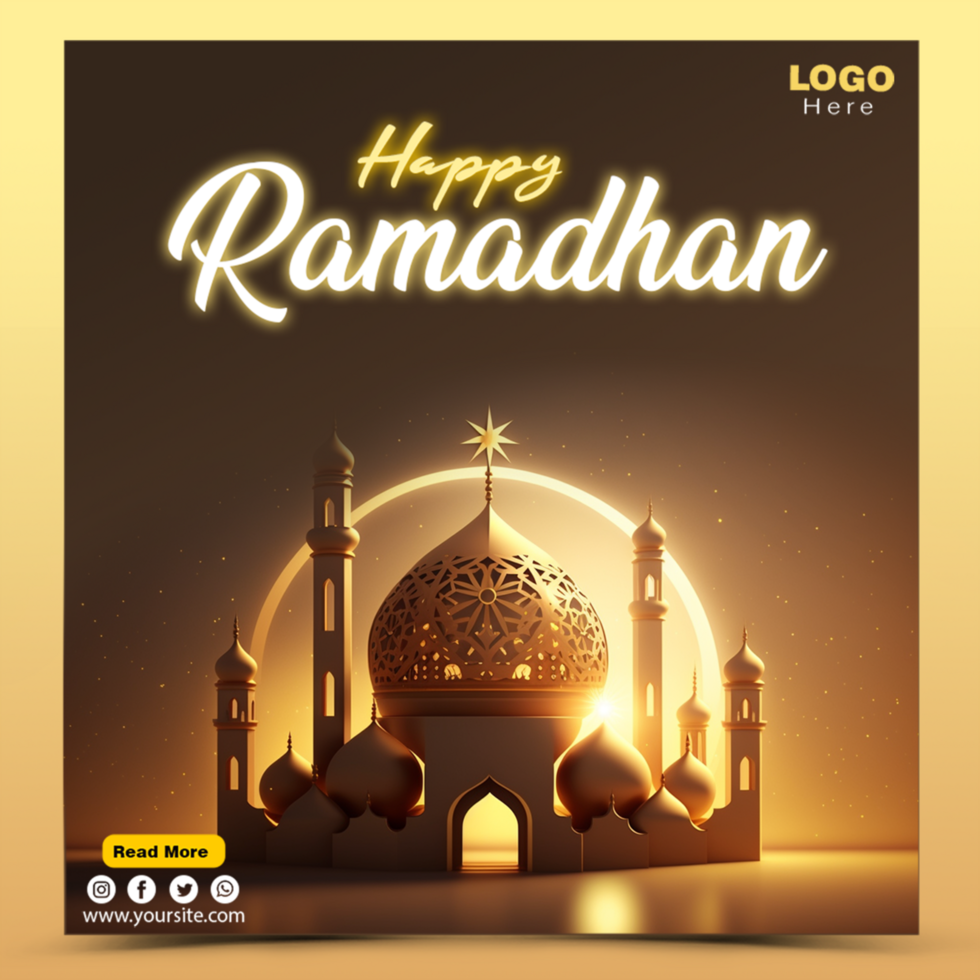 islamic digital banner templates. Ramadan social media story and post psd template