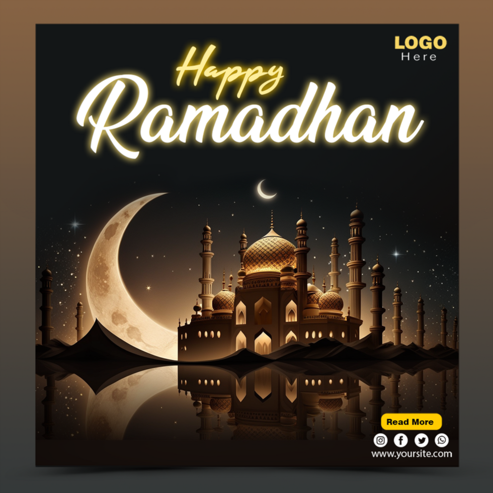 Ramadan and Eid Islamic Podium 3D Product Display Sale Banner Background, Ramadan sale social media post psd