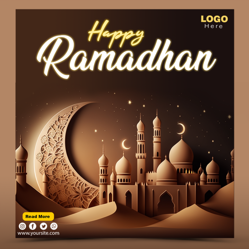 islamic digital banner templates. Ramadan social media story and post psd template