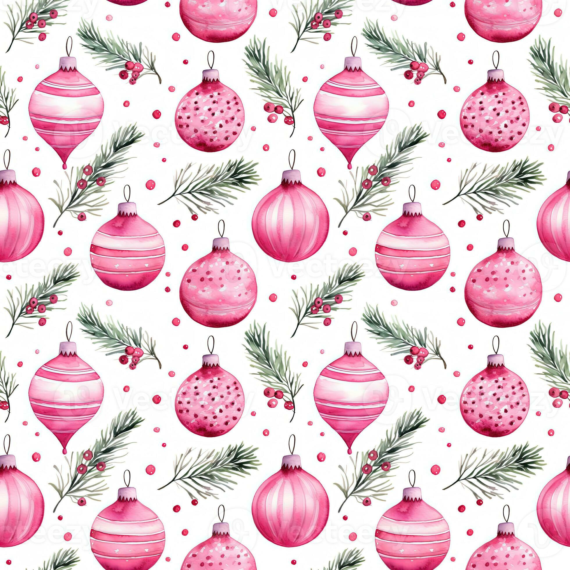 Watercolor Christmas seampless pattern. Perfect as digital paper