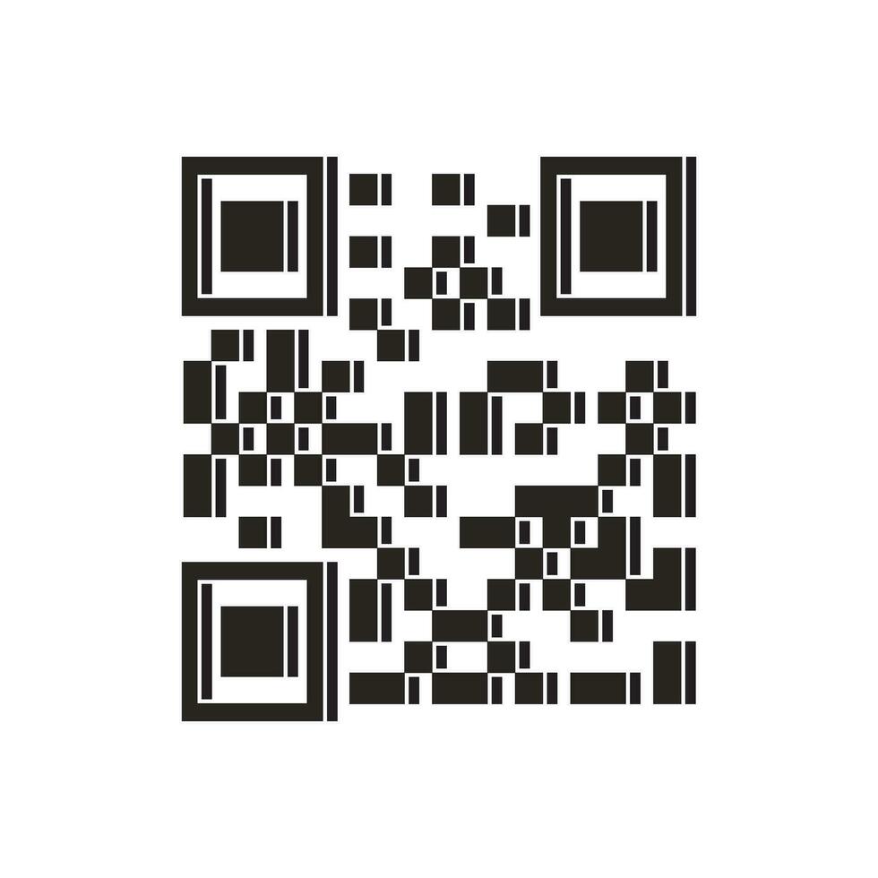 QR code icon vector