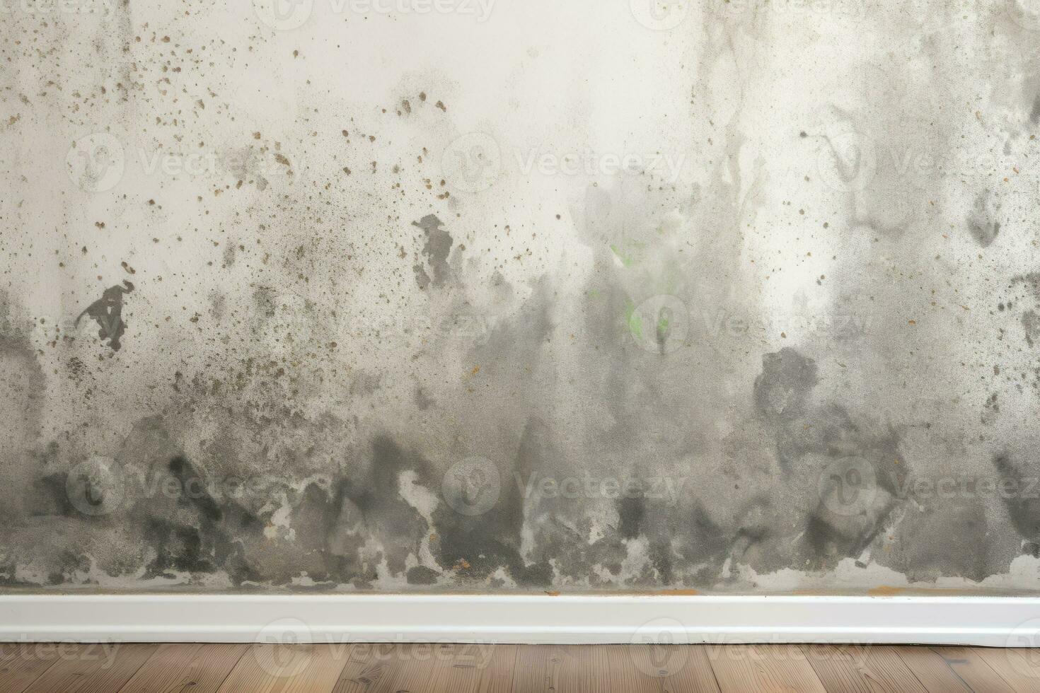 Mold lurking behind wallpaper, emphasizing the importance of thorough