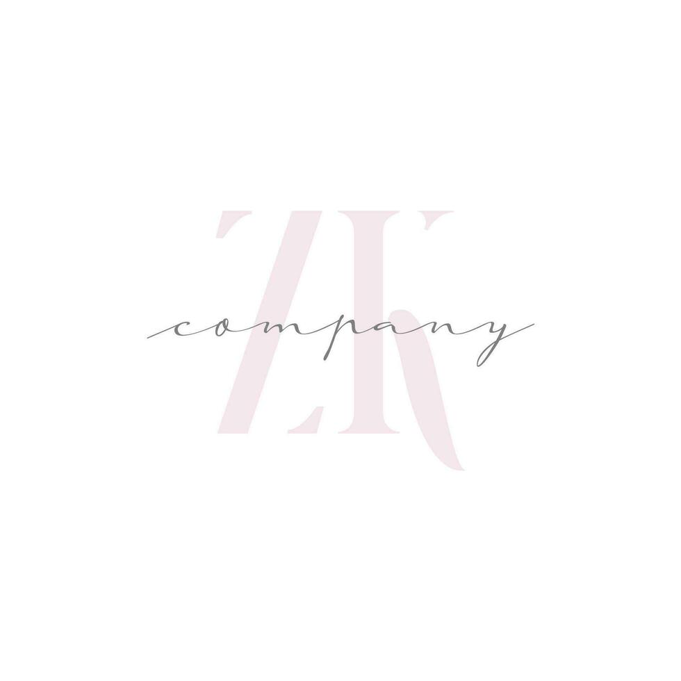 ZK Beauty Initial Template Vector Design