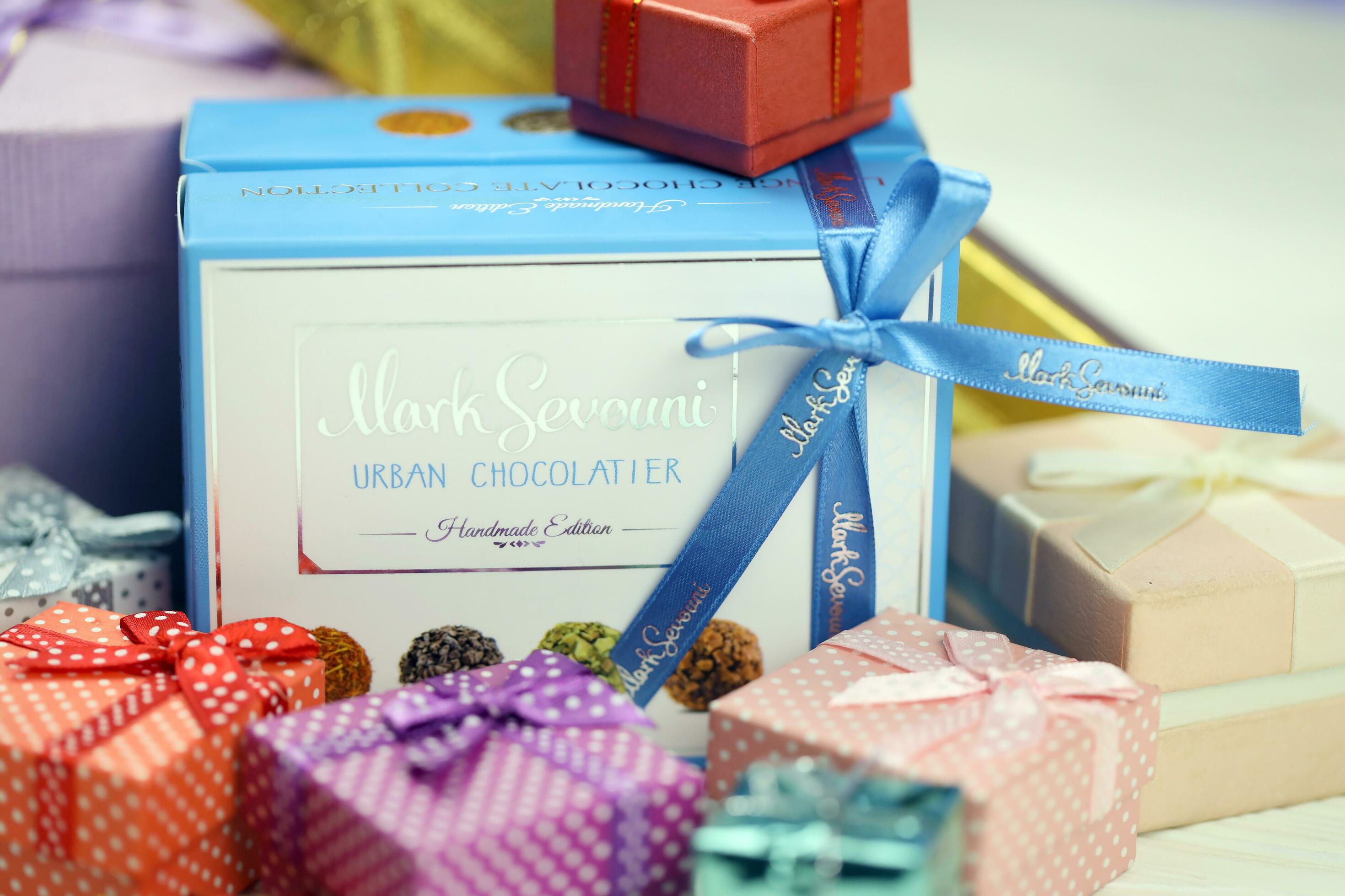 KHARKOV, UKRAINE - FEBRUARY 14, 2021 Mark Sevouni urban chocolatier ...