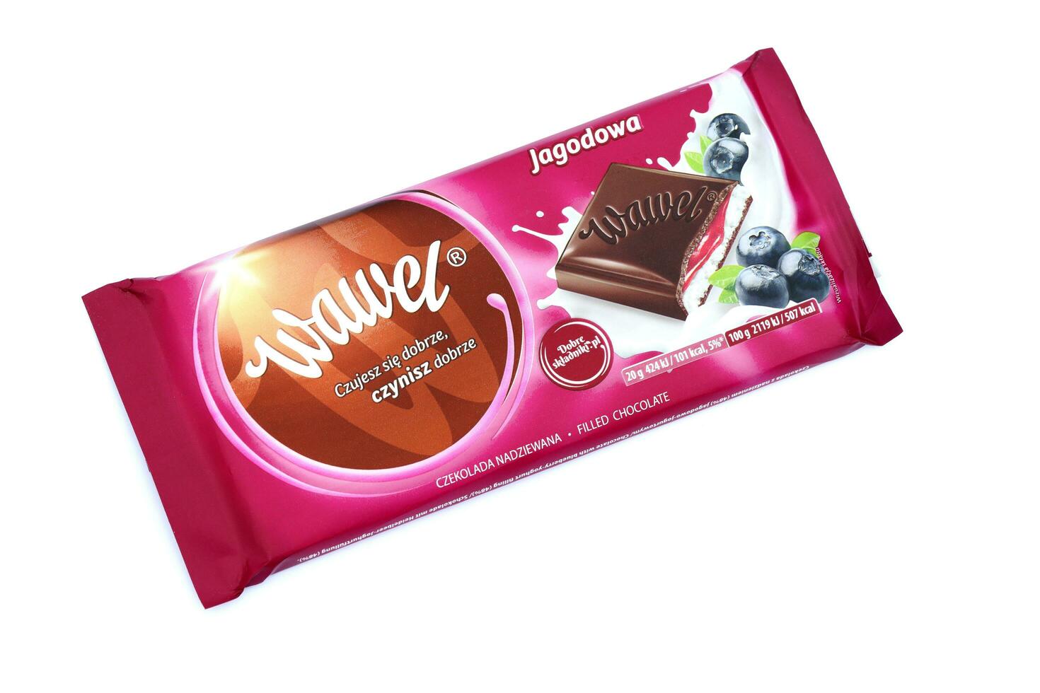 KHARKOV, UKRAINE - JANUARY 3, 2021 Wawel chocolate production. Wawel is polish confectionery company producing chocolates and snacks founded in 1898 in Krakow, Poland photo