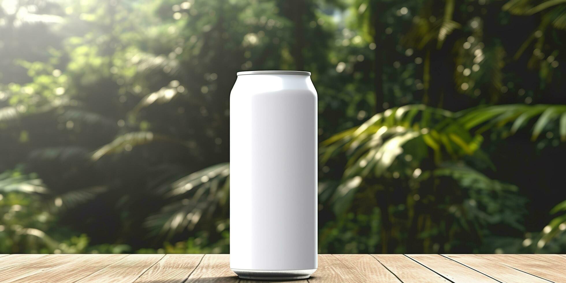 Soda can mockup. Generative AI photo