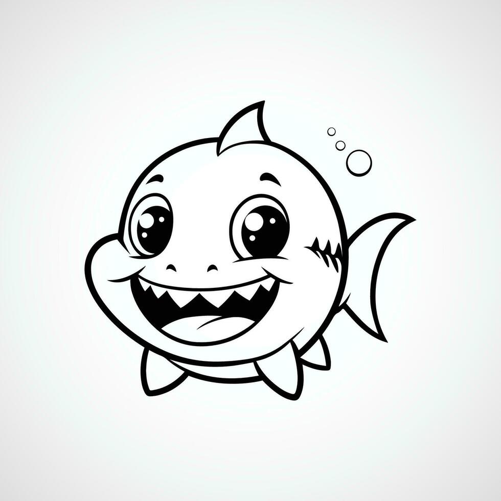 vector pescado dibujos animados ilustración