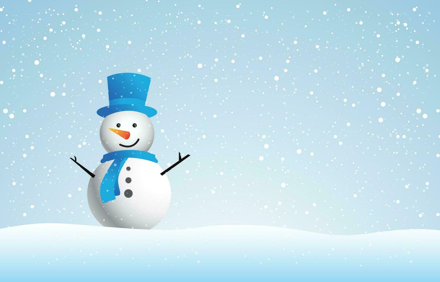 Snowman, Snowflakes and Winter background, christmas posters, Winter landscape,vector design vector