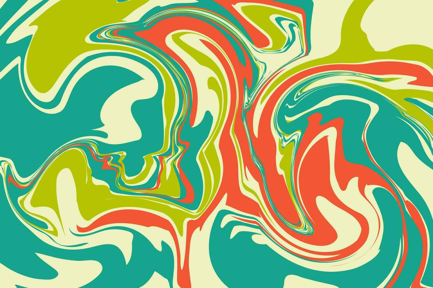 Psychedelic swirl acid wave rainbow line backgrounds in 1970s 1960s hippie style. y2k wallpaper patterns retro vintage 70s 60s groove. psychedelic poster background vector