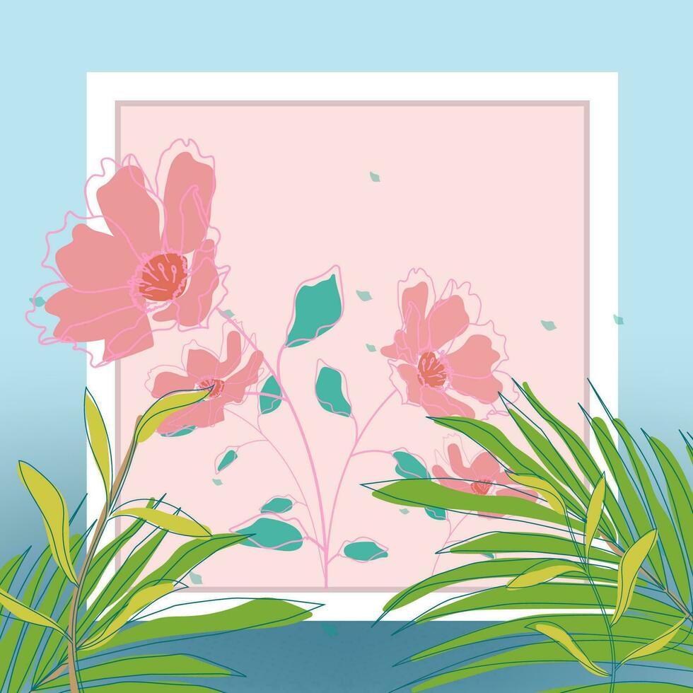 floral impresión diseño vector