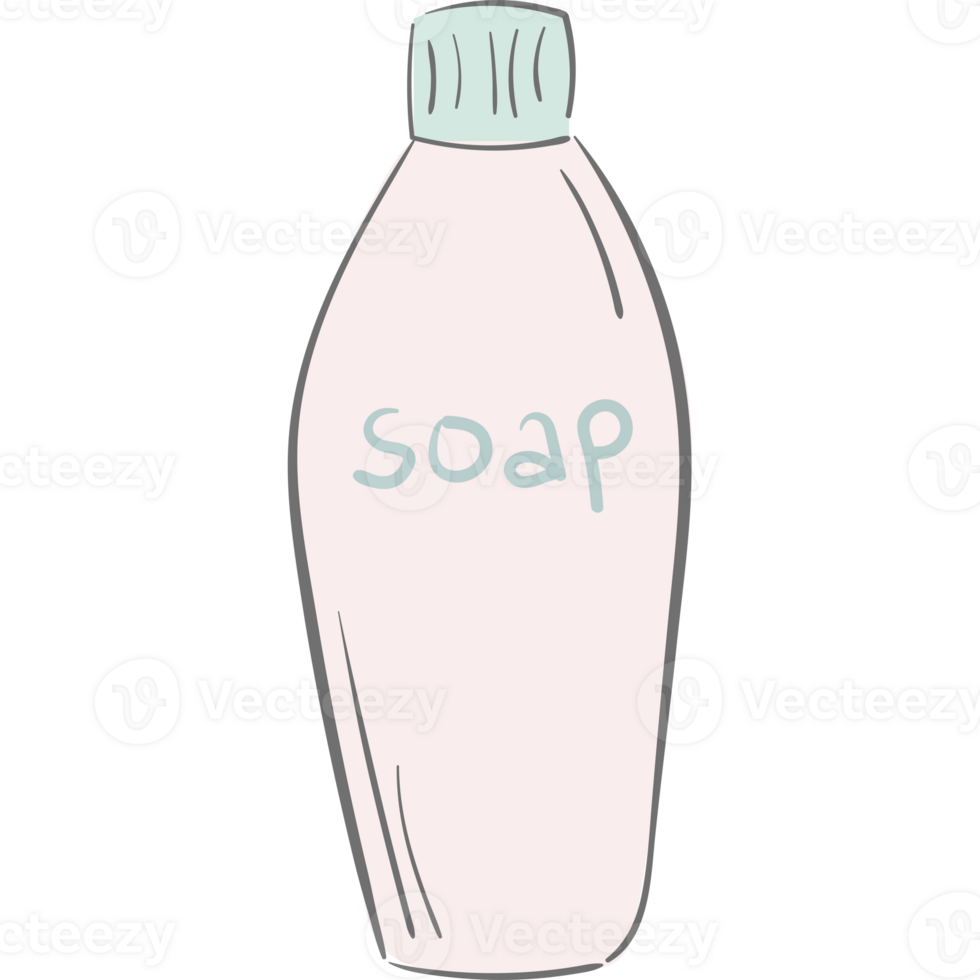 Baby Soap Doodle Illustration PNG Transparent Background