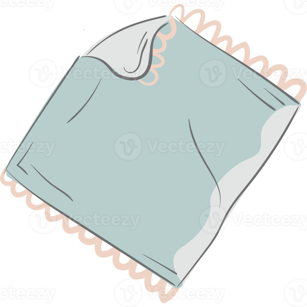 Baby Cloth Doodle Illustration PNG Transparent Background