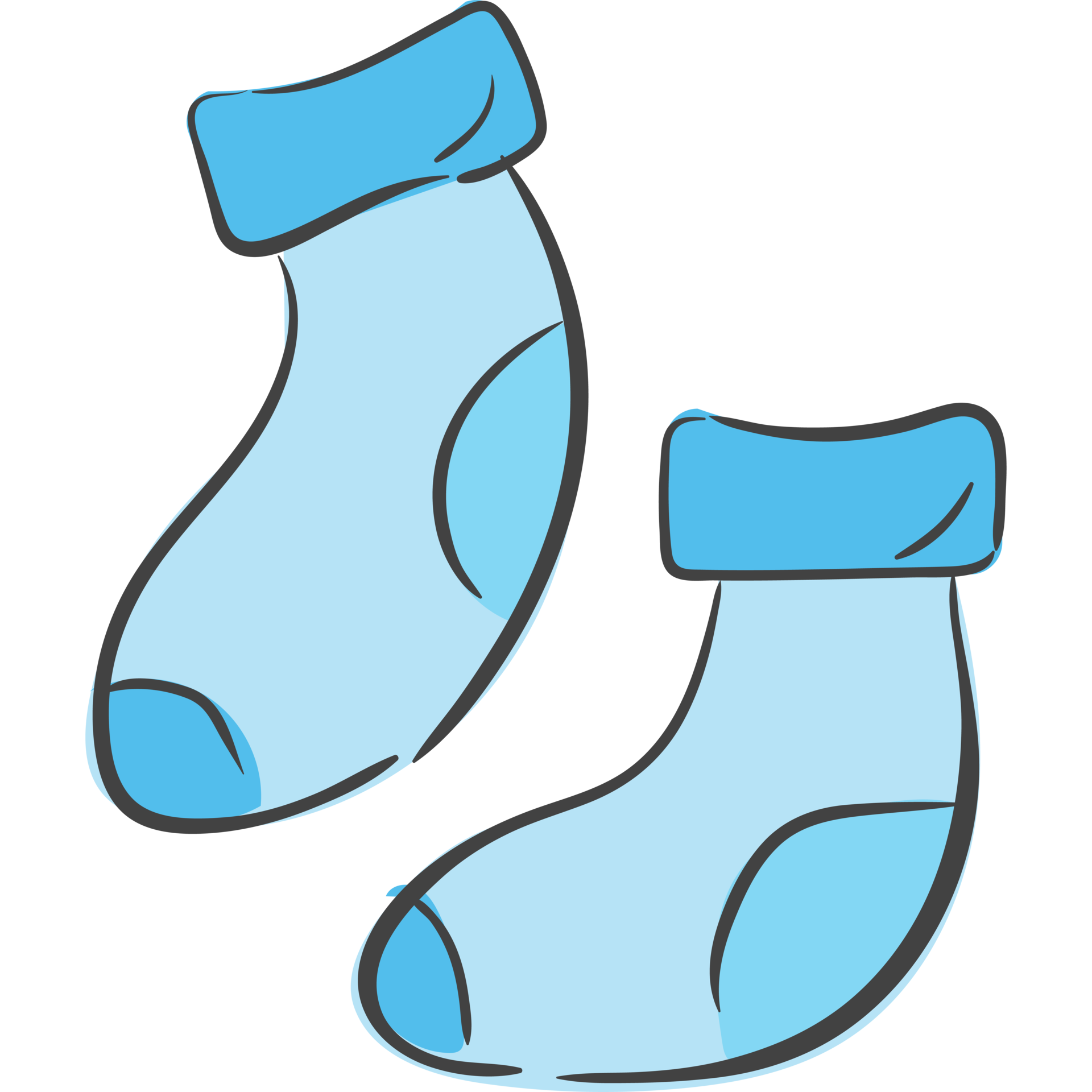 Baby Sock Doodle Illustration PNG Transparent Background 33653938 PNG